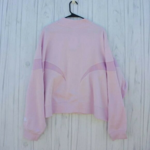 1X PLUS SIZE NIKE Women's Crew neck Sportswear Jacket PINK SWEATSHIRT DM3284-695 - Picture 3 of 11